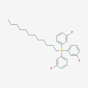 molecular formula C30H37F3Si B11944065 Dodecyltris(3-fluorophenyl)silane 