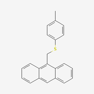 molecular formula C22H18S B11944104 Anthracene, 9-[[(4-methylphenyl)thio]methyl]- CAS No. 51513-55-4