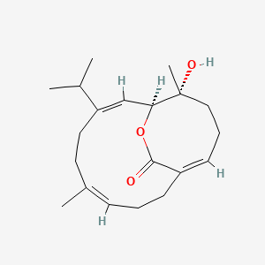 molecular formula C20H30O3 B1194413 Echinodolide A 