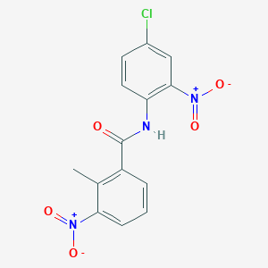 molecular formula C14H10ClN3O5 B11944130 N-(4-chloro-2-nitrophenyl)-2-methyl-3-nitrobenzamide CAS No. 349092-83-7