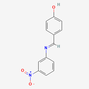 molecular formula C13H10N2O3 B11944145 alpha-(3-Nitrophenylimino)-P-cresol CAS No. 17065-00-8