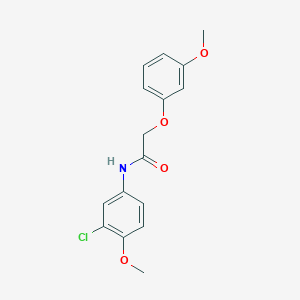 molecular formula C16H16ClNO4 B11944147 N-(3-chloro-4-methoxyphenyl)-2-(3-methoxyphenoxy)acetamide CAS No. 853314-38-2