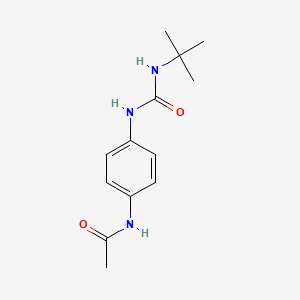 molecular formula C13H19N3O2 B11944159 N-[4-(tert-butylcarbamoylamino)phenyl]acetamide 