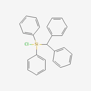 molecular formula C25H21ClSi B11944163 Chlorodiphenyl(diphenylmethyl)silane CAS No. 56042-17-2