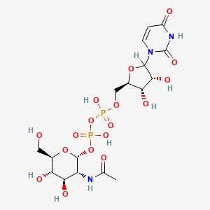 molecular formula C17H27N3O17P2 B1194417 uridine diphosphate N-acetylglucosamine 