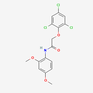 molecular formula C16H14Cl3NO4 B11944170 N-(2,4-dimethoxyphenyl)-2-(2,4,6-trichlorophenoxy)acetamide CAS No. 853316-39-9