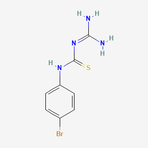 molecular formula C8H9BrN4S B11944182 1-Amidino-3-(4-bromophenyl)-2-thiourea CAS No. 34678-12-1