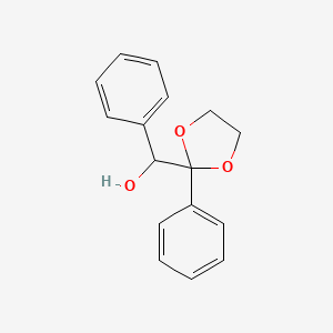 molecular formula C16H16O3 B11944201 Phenyl(2-phenyl-1,3-dioxolan-2-yl)methanol CAS No. 5694-69-9
