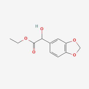 molecular formula C11H12O5 B11944224 Ethyl 1,3-benzodioxol-5-yl(hydroxy)acetate 