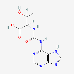 molecular formula C10H12N6O4 B1194427 N-(Purin-6-ylcarbamoyl)threonine CAS No. 33422-66-1