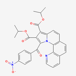 molecular formula C30H25N3O7 B11944284 Diisopropyl 11-(4-nitrobenzoyl)pyrrolo(1,2-A)(1,10)phenanthroline-9,10-dicarboxylate CAS No. 646038-65-5