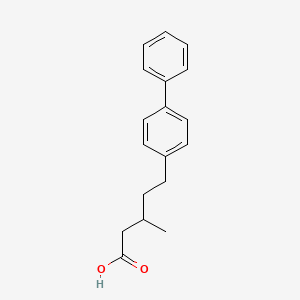 molecular formula C18H20O2 B1194429 5-(4-Biphenylyl)-3-methylvaleric acid CAS No. 3415-53-0