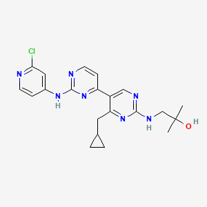 molecular formula C21H24ClN7O B1194436 Vps34-IN-1 