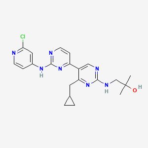 molecular formula C21H24ClN7O B1194436 Vps34-IN-1 CAS No. 1383716-33-3