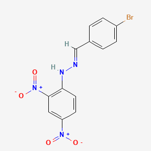 molecular formula C13H9BrN4O4 B11944369 4-Bromobenzaldehyde, 2,4-dinitrophenylhydrazone CAS No. 2087-20-9