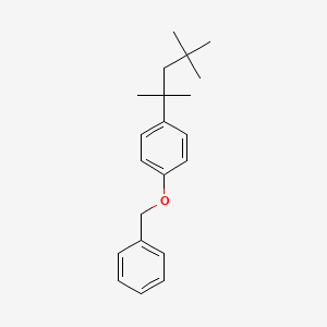 molecular formula C21H28O B11944417 Benzene, 1-(phenylmethoxy)-4-(1,1,3,3-tetramethylbutyl)- CAS No. 110875-85-9