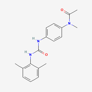 molecular formula C18H21N3O2 B11944445 N-[4-[(2,6-dimethylphenyl)carbamoylamino]phenyl]-N-methylacetamide CAS No. 76393-33-4