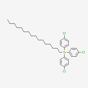 molecular formula C34H45Cl3Si B11944464 Tris(4-chlorophenyl)(hexadecyl)silane 