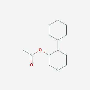molecular formula C14H24O2 B11944503 (2-Cyclohexylcyclohexyl) acetate CAS No. 6290-53-5