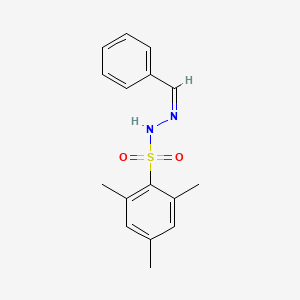 molecular formula C16H18N2O2S B11944506 Mesitylenesulfonic benzylidenehydrazide CAS No. 16182-18-6