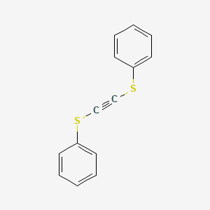molecular formula C14H10S2 B11944510 Benzene, 1,1'-[1,2-ethynediylbis(thio)]bis- CAS No. 85475-95-2