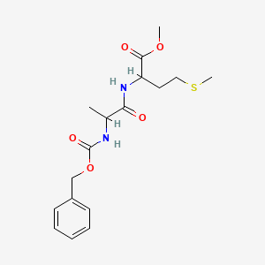 molecular formula C17H24N2O5S B11944518 methyl N-[(benzyloxy)carbonyl]alanylmethioninate CAS No. 62188-81-2
