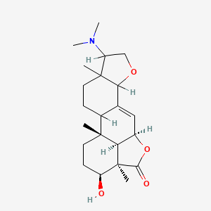 molecular formula C22H33NO4 B1194456 Icaceine CAS No. 74991-71-2