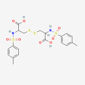 molecular formula C20H24N2O8S4 B11944564 N,N'-bis[(4-methylphenyl)sulfonyl]cystine CAS No. 1465-10-7