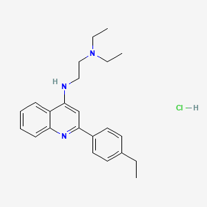 molecular formula C23H30ClN3 B11944567 N1,N1-Diethyl-N2-(2-(4-ethylphenyl)quinolin-4-yl)ethane-1,2-diamine hydrochloride CAS No. 853349-61-8