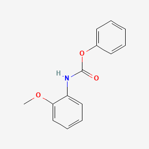 molecular formula C14H13NO3 B11944571 Phenyl N-(2-methoxyphenyl)carbamate CAS No. 54113-76-7