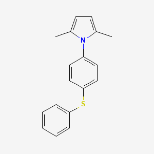 molecular formula C18H17NS B11944612 4-(2,5-Dimethyl-1-pyrrolyl)phenyl sulfide CAS No. 74380-20-4
