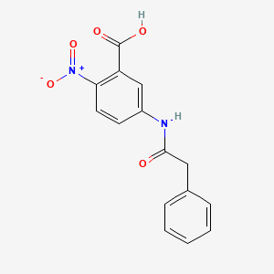 molecular formula C15H12N2O5 B1194464 2-Nitro-5-(phenylacetylamino)-benzoic acid CAS No. 52033-70-2