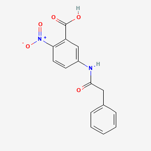molecular formula C15H12N2O5 B1194464 2-Nitro-5-[(phenylacetyl)amino]benzoic acid CAS No. 52033-70-2
