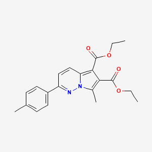 molecular formula C21H22N2O4 B11944640 Diethyl 7-methyl-2-(p-tolyl)pyrrolo[1,2-b]pyridazine-5,6-dicarboxylate CAS No. 853318-23-7