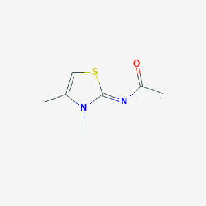 molecular formula C7H10N2OS B11944661 N-(3,4-Dimethyl-4-thiazolin-2-ylidene)acetamide CAS No. 7336-55-2