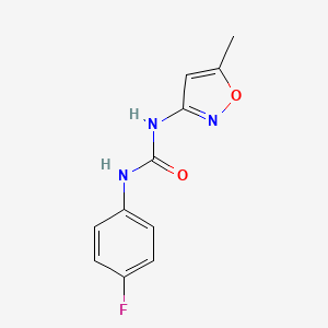 molecular formula C11H10FN3O2 B11944675 Urea, N-(4-fluorophenyl)-N'-(5-methyl-3-isoxazolyl)- CAS No. 84882-78-0