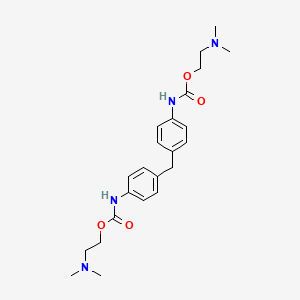 molecular formula C23H32N4O4 B11944685 Bis(2-dimethylaminoethyl) 4,4'-methylenebis(N-phenylcarbamate) CAS No. 3142-94-7