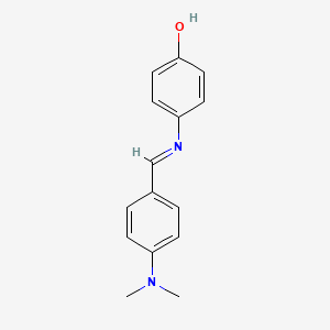 molecular formula C15H16N2O B11944701 4-[(4-Dimethylamino-benzylidene)-amino]-phenol CAS No. 3230-38-4