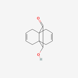 molecular formula C12H14O2 B11944705 10-Hydroxy-1,4,5,8-tetrahydro-4a,8a-ethanonaphthalen-9-one CAS No. 7195-63-3