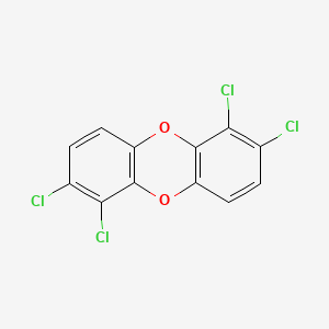 molecular formula C12H4Cl4O2 B1194472 1,2,6,7-Tetrachlorodibenzo-P-dioxin CAS No. 40581-90-6