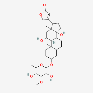 molecular formula C30H46O9 B11944744 Sarnovide CAS No. 547-07-9