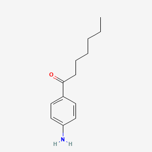 molecular formula C13H19NO B1194476 p-Amino enanthophenone CAS No. 53033-83-3