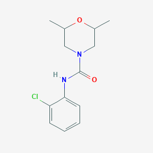 molecular formula C13H17ClN2O2 B11944771 N-(2-chlorophenyl)-2,6-dimethyl-4-morpholinecarboxamide CAS No. 77280-31-0
