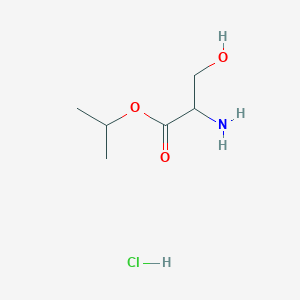 molecular formula C6H14ClNO3 B11944800 Isopropyl 2-amino-3-hydroxypropanoate hydrochloride 