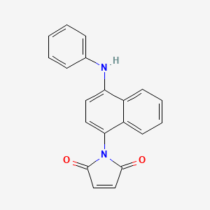 molecular formula C20H14N2O2 B1194481 N-(4-Anilino-1-naphthyl)maleimide CAS No. 50539-45-2