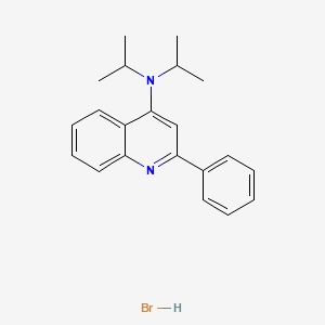 molecular formula C21H25BrN2 B11944843 N,N-Diisopropyl-2-phenyl-4-quinolinamine hydrobromide CAS No. 853343-98-3