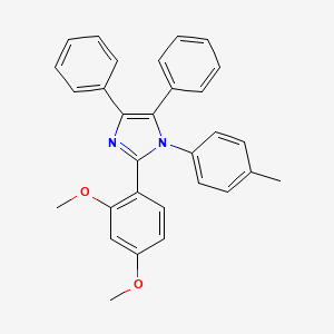 molecular formula C30H26N2O2 B11944850 2-(2,4-dimethoxyphenyl)-1-(4-methylphenyl)-4,5-diphenyl-1H-imidazole CAS No. 853310-43-7
