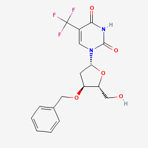 molecular formula C17H17F3N2O5 B1194489 3'-O-Benzyl-2'-deoxy-5-trifluoromethyluridine CAS No. 96141-37-6