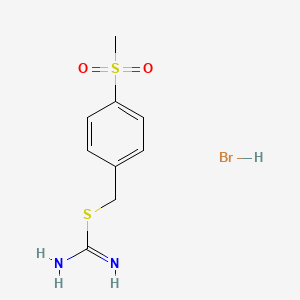 molecular formula C9H13BrN2O2S2 B11944944 S-(4-Methanesulfonylbenzyl)Isothiourea Hydrobromide CAS No. 92222-28-1