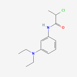molecular formula C13H19ClN2O B11944976 Propanamide, 2-chloro-N-(3-(diethylamino)phenyl)- CAS No. 68957-38-0